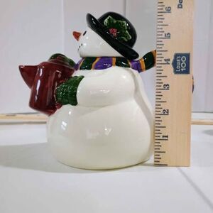 Snowman Christmas Teapot Excellent Used Condition